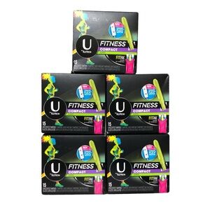 (5) U by Kotex Tampons Fitness Compact Super Fitpak 75 Total